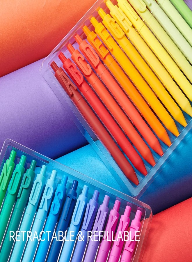 Kaco 26 Pieces Gel Pens, Black Ink, 0.5 mm Fine Point Quick Dry Smooth Writing, Aesthetic Office Supplies (26 Pieces Set) - Image 3